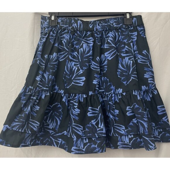 Who What Wear Blue Floral Skirt Size Small Elastic Waist NWT - Picture 5 of 7